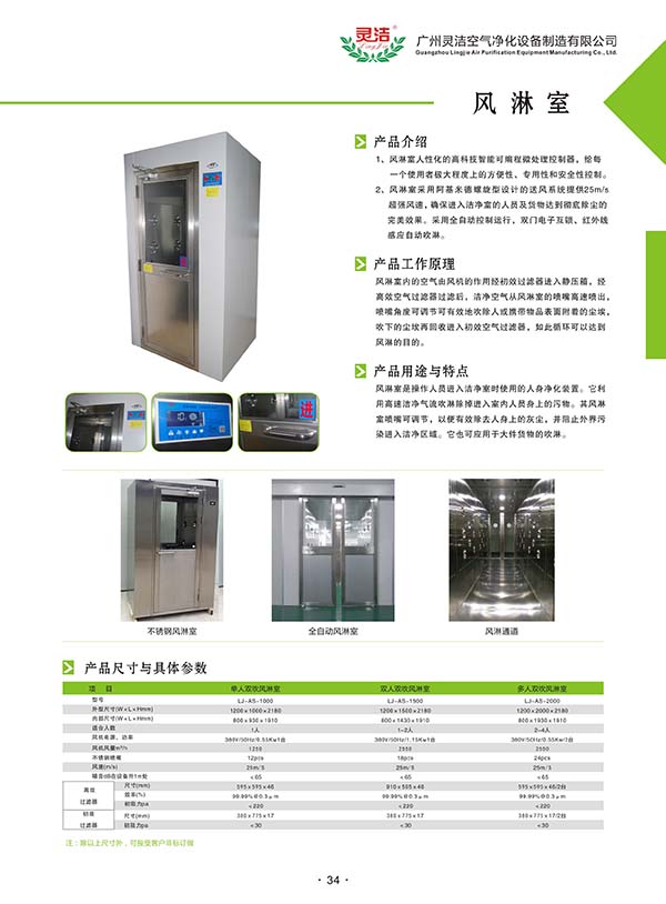 風(fēng)淋室工作原理及操作維護介紹 風(fēng)淋室工作原理及操作維護介紹